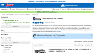 Custom Autosound USA-740 Radios - Summit Racing - custom autosound usa