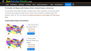 Printable US Maps with States (USA, United States, America) - usa map print