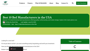 Best 10 Bed Manufacturers in the USA 2025 - sunsgoods.com - bed frame made in usa