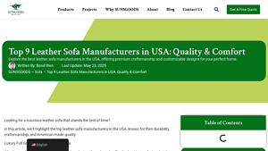 Top 9 Leather Sofa Manufacturers in USA: Quality & Comfort - leather sofa made in usa