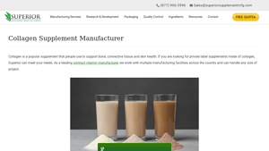 Collagen Supplement Manufacturer // SSMfg - collagen powder manufacturers usa