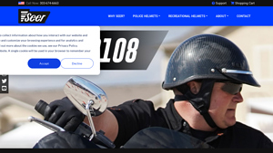Lightweight American Made Motorcycle Helmets - Super Seer - made in usa motorcycle helmets