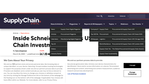 Inside Schneider Electric's US$700m Supply Chain Investment - schneider electric usa