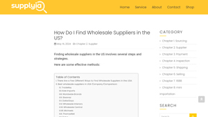 How Do I Find Wholesale Suppliers in the US? - Supplyia - supplier usa