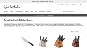 American Made Kitchen Knives - Sur La Table - best kitchen knives made in usa