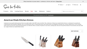 American Made Kitchen Knives - Sur La Table - chef knife made in usa