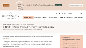11 Best Organic & Eco Friendly Towels In 2025 - towels made in usa