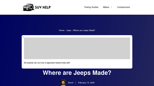 Where are Jeeps Made? Factory Locations & Facilities - are jeeps made in the usa