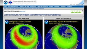 Current Space Weather Conditions - NOAA / NWS Space Weather Prediction ... - best place to see northern lights in usa