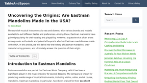 Uncovering the Origins: Are Eastman Mandolins Made in the USA? - mandolins made in usa