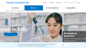 Takara Bio Group | TAKARA HOLDINGS INC. - takara bio usa inc