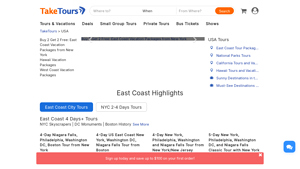 USA Tours & Vacation Packages | East & West Coast - TakeTours - usa travel packages