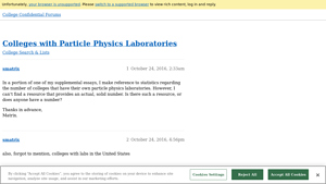 Colleges with Particle Physics Laboratories - particle accelerator locations in usa