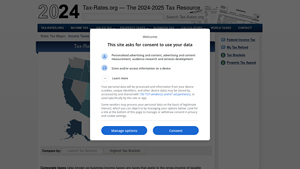 Corporate Income Tax By State 2025 - Tax-Rates.org - company tax rate usa