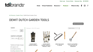 DeWit Dutch Garden Tools | TDI Brands - garden trowel made in usa