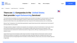Top 20+ Legal Outsourcing Companies in United States (2025 ... - legal companies in usa