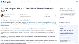 Top 10 Cheapest Electric Cars: Which Should You Buy in 2025? - cheap electric cars usa