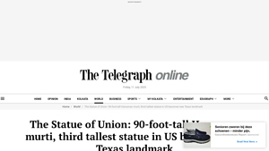 The Statue of Union: 90-foot-tall Hanuman murti, third tallest statue ... - tallest hanuman statue in usa