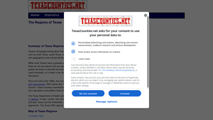 The Regions of Texas - part of texas in usa