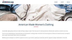 American-Made Women's Clothing - The American List - womens clothing made in the usa