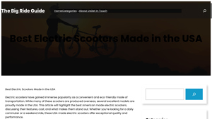 Best Electric Scooters Made in the USA - The Big Ride Guide - electric scooter usa
