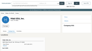 Hiab USA, Inc. - Locations and Key Contacts | ProView - The Blue Book ... - hiab usa inc