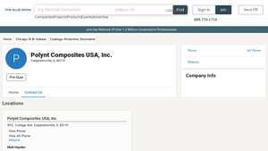 Polynt Composites USA, Inc. - Locations and Key Contacts | ProView - polynt composites usa inc