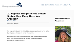 20 Highest Bridges in the United States: How Many Have You ... - tallest bridge usa