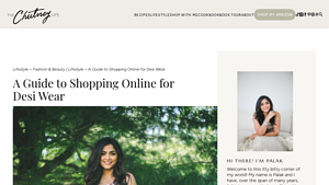 A Guide to Shopping Online for Desi Wear - The Chutney Life - best place to buy indian clothes online in usa
