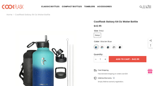Half Gallon Water Flask | Stainless Steel Water Jug | Made in USA - stainless steel water bottle made in usa