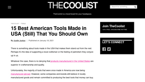 15 Best American Tools Made in USA (Still) That You Should Own - TheCoolist - hand tools made in usa