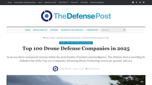 Top 100 Drone Defense Companies in 2025 - drone manufacturers in usa