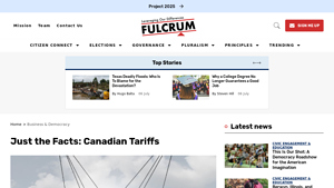 Just facts: Canadian Tariffs - The Fulcrum - canada tariffs on usa