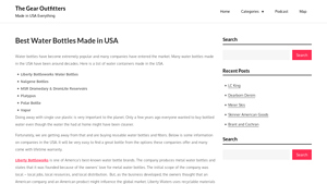 Best Water Bottles Made in USA - The Gear Outfitters - made in usa water bottle