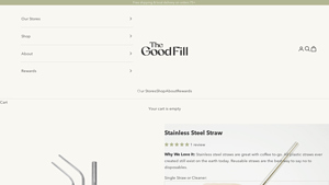 Stainless Steel Straw | Zero Waste Home + Body | TheGoodFill.co - stainless straws made in usa