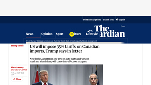 The Guardian - New Trade Levies
