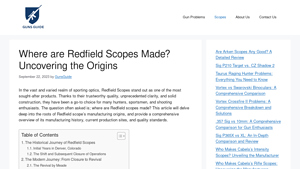Where are Redfield Scopes Made? Uncovering the Origins - rifle scopes made in usa