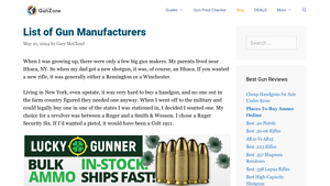 List of Gun Manufacturers - TheGunZone - arms manufacturers usa