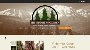 Wilderness Camp Chair - Clearance - Hidden Woodsmen - usa made camp chair