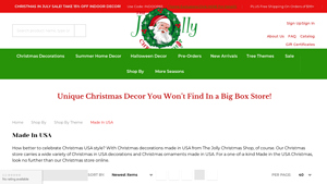 The Jolly Christmas Shop - Made in the USA Christmas Decorations