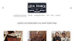 HANDCRAFTED LEATHER GOODS - USA MADE - The Local Branch - leather manufacturers in usa