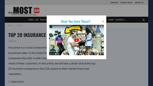 Top 20 Insurance Companies In Usa - The Most 10 Of Everything - biggest insurance companies in usa