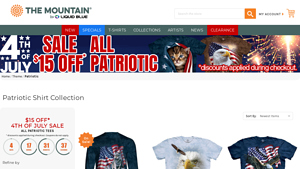 Patriotic Shirts, American Flag & USA Shirts - The Mountain - t shirts made in usa