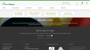 Blanks USA - Die Cut & Security Paper Items