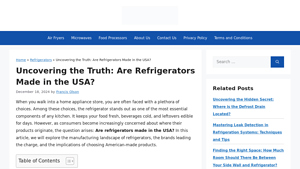 Uncovering the Truth: Are Refrigerators Made in the USA? - fridge made in usa
