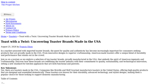 Toast with a Twist: Uncovering Toaster Brands Made in the USA - toaster made in usa