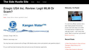 Enagic USA Inc. Review: Legit MLM Or Scam? - thesidehustlesite.com - enagic usa inc