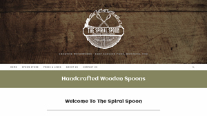 Handcrafted Wooden Spoons Made in USA - The Spiral Spoon - wood spoons made in usa