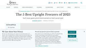 The 5 Best Upright Freezers of 2025 - The Spruce - usa made freezers