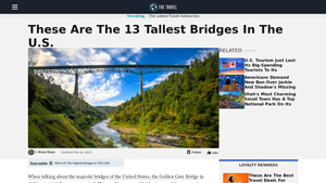 These Are The 13 Tallest Bridges In The U.S. - TheTravel - suspension bridges in usa